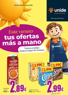 Catálogo Unide Supermercados | Este verano tus ofertas más a mano. UNIDE Supermercados | 2026-07-16T00:00:00.000Z - 2026-07-29T00:00:00.000Z