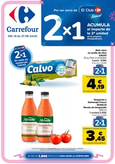 Catálogo Carrefour en Valladolid | 2X1 ACUMULA CLUB + 2ªUD. AL -70% | 2026-07-14T00:00:00.000Z - 2026-07-27T00:00:00.000Z