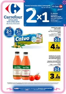 Catálogo Carrefour en Santurtzi | 2X1 ACUMULA CLUB + 2ªUD. AL -70% | 2026-07-14T00:00:00.000Z - 2026-07-27T00:00:00.000Z