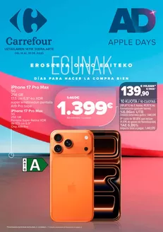 Catálogo Carrefour en Zigoitia | APPLE DAYS | 2026-07-14T00:00:00.000Z - 2026-07-30T00:00:00.000Z