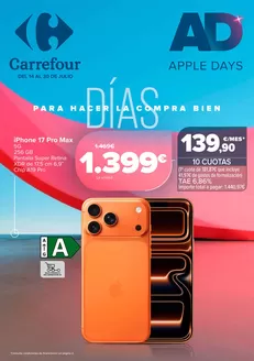 Catálogo Carrefour en Dénia | APPLE DAYS | 2026-07-14T00:00:00.000Z - 2026-07-30T00:00:00.000Z
