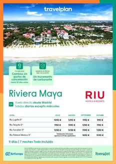 Catálogo Travelplan en Fuengirola | Riviera Maya desde Madrid  | 2026-07-01T00:00:00.000Z - 2026-10-31T00:00:00.000Z
