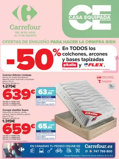 Catálogo Carrefour | EQUIPA TU VIVIENDA - COLCHONES | 2026-07-16T00:00:00.000Z - 2026-08-17T00:00:00.000Z
