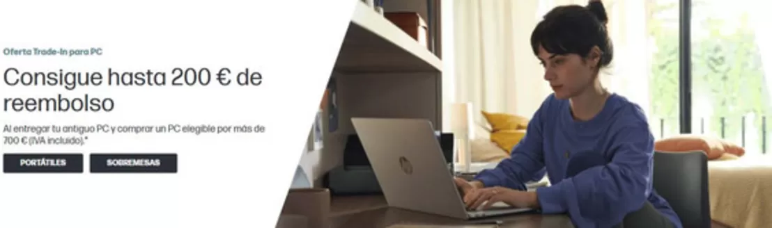 Catálogo HP en Barcelona | Consigue hasta 200 € de reembolso | 2026-07-15T00:00:00.000Z - 2026-07-28T00:00:00.000Z