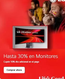Catálogo LG | Hasta 30% en Monitores | 2026-07-16T00:00:00.000Z - 2026-07-29T00:00:00.000Z