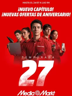 Catálogo MediaMarkt | ¡Nuevas Ofertas De Aniversario! | 2026-07-16T00:00:00.000Z - 2026-07-24T00:00:00.000Z