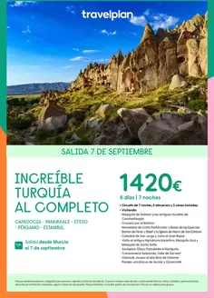 Catálogo Travelplan | Increíble Turquía Al Completo | 2026-07-17T00:00:00.000Z - 2026-09-07T00:00:00.000Z