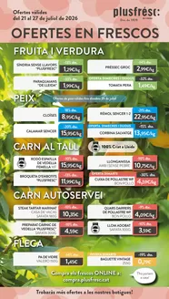 Catálogo Plusfresc | Ofertes De Productes Frescos | 2026-07-21T00:00:00.000Z - 2026-07-27T00:00:00.000Z