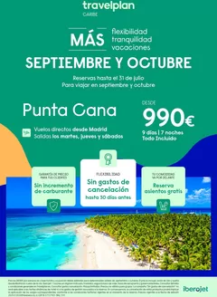 Catálogo Travelplan | Punta Cana Desde 990€ | 2026-07-22T00:00:00.000Z - 2026-10-31T00:00:00.000Z