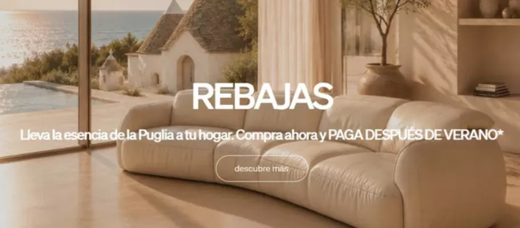 Catálogo Natuzzi | Rebajas | 2026-07-22T00:00:00.000Z - 2026-08-04T00:00:00.000Z