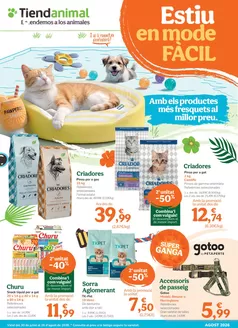 Catálogo Tiendanimal en Cox | Estiu en mode fácil | 2026-07-30T00:00:00.000Z - 2026-08-26T00:00:00.000Z