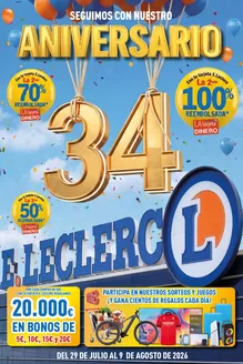 Catálogo E.Leclerc | Seguimos de aniversario | 2026-07-29T00:00:00.000Z - 2026-08-09T00:00:00.000Z