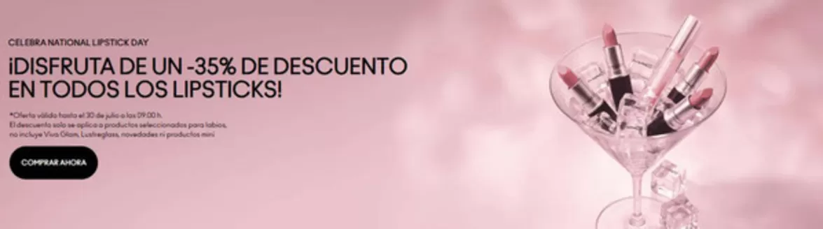 Catálogo Mac Cosmetics en Cala Rajada | i Disfruta De Un- 35% De Descuento En Todos Los Lipsticks ! | 2026-07-27T00:00:00.000Z - 2026-07-30T00:00:00.000Z