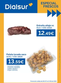 Catálogo Dialsur Cash & Carry | Especial Frescos | 2026-07-28T00:00:00.000Z - 2026-08-03T00:00:00.000Z