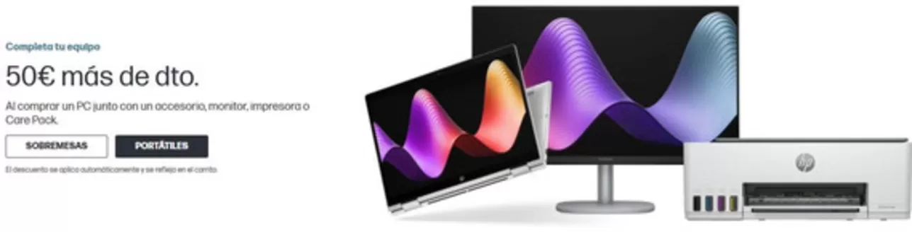 Catálogo HP en Cox | 50€ más de dto | 2026-07-29T00:00:00.000Z - 2026-08-11T00:00:00.000Z