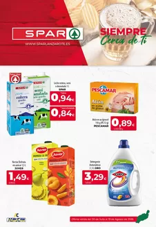 Catálogo SPAR Lanzarote | Oferta válida del 30 de Julio al 19 de Agosto de 2026 | 2026-07-30T00:00:00.000Z - 2026-08-19T00:00:00.000Z