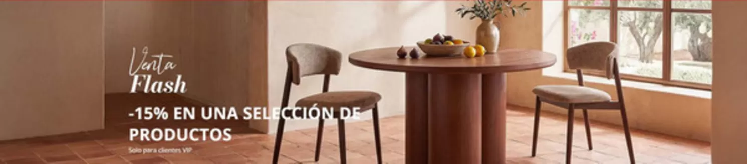 Catálogo Maisons du Monde | -15% En Una Selección De Productos | 2026-07-30T00:00:00.000Z - 2026-08-05T00:00:00.000Z