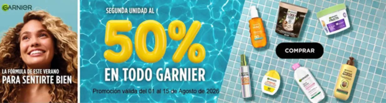 Catálogo Perfumerías Laguna | Segunda Unidad Al 50% En Todo Garnier | 2026-08-05T00:00:00.000Z - 2026-08-15T00:00:00.000Z