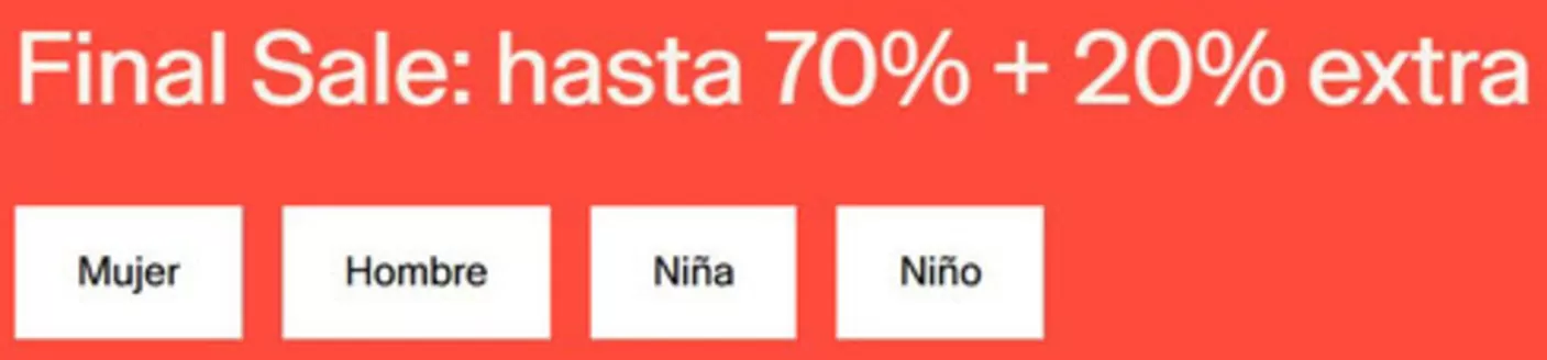 Catálogo GAP | Hasta 70% + 20% Extra | 2026-08-05T00:00:00.000Z - 2026-08-18T00:00:00.000Z