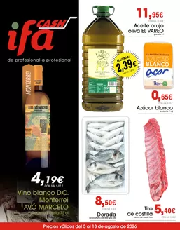 Catálogo Cash Ifa | Precios válidos del 5 al 18 de agosto de 2026 | 2026-08-06T00:00:00.000Z - 2026-08-18T00:00:00.000Z