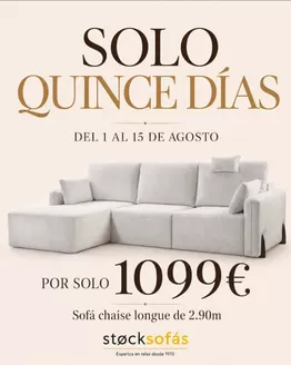 Catálogo Stock Sofás | Del 1 Al 15 De Agosto | 2026-08-07T00:00:00.000Z - 2026-08-15T00:00:00.000Z