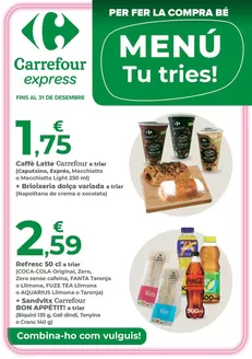 Catálogo Carrefour Express en San Miguel del Arroyo | Menú tu tries! | 2026-08-10T00:00:00.000Z - 2026-12-31T00:00:00.000Z