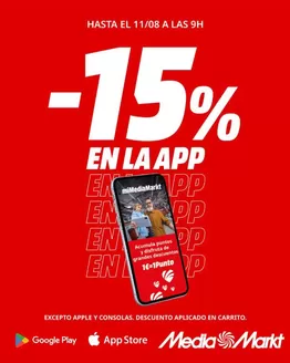Catálogo MediaMarkt | -15% En La App | 2026-08-10T00:00:00.000Z - 2026-08-11T00:00:00.000Z