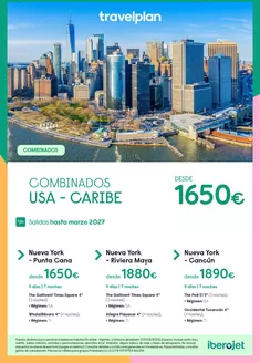 Catálogo Travelplan en Albalat dels Sorells | Combinados USA - Caribe | 2026-08-11T00:00:00.000Z - 2027-03-31T00:00:00.000Z