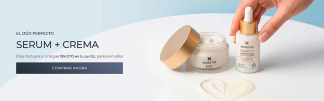 Catálogo Sesderma | Elige los tuyos y consigue 15% DTO en tu carrito, packs excluidos | 2026-08-12T00:00:00.000Z - 2026-08-25T00:00:00.000Z