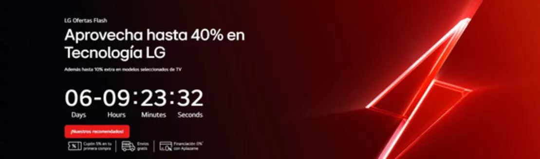 Catálogo LG | Aprovecha hasta 40% en Tecnología LG | 2026-08-17T00:00:00.000Z - 2026-08-23T00:00:00.000Z