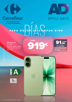 Catálogo Carrefour en Melilla | APPLE DAYS | 2026-08-26T00:00:00.000Z - 2026-09-09T00:00:00.000Z