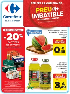 Catálogo Carrefour en Porqueres | PRECIO IMBATIBLE | 2026-08-21T00:00:00.000Z - 2026-08-25T00:00:00.000Z