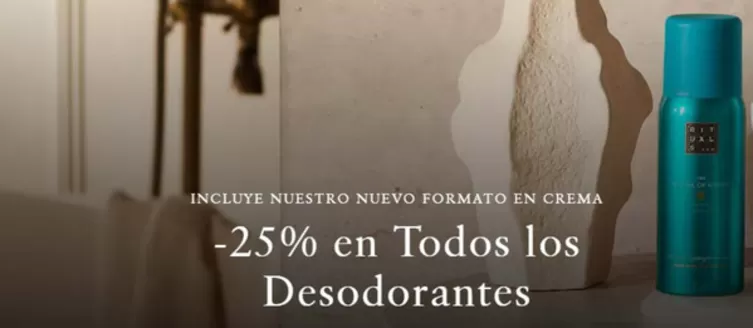 Catálogo Rituals | -25% en Todos los Desodorantes | 2026-08-20T00:00:00.000Z - 2026-09-02T00:00:00.000Z