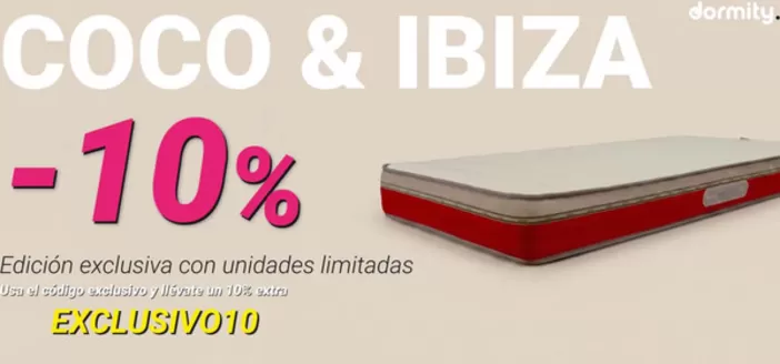 Catálogo Dormity | Coco & Ibiza -10% | 2026-08-21T00:00:00.000Z - 2026-09-03T00:00:00.000Z