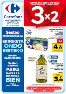Catálogo Carrefour en Sestao | 3x2 + 50% QUE VUELVE | 2026-08-26T00:00:00.000Z - 2026-09-09T00:00:00.000Z
