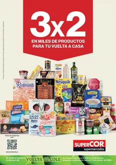 Catálogo Supercor en Valverde de la Virgen | 3x2 En Miles De Productos Para Tu Vuelta A Casa | 2026-08-26T00:00:00.000Z - 2026-09-19T00:00:00.000Z