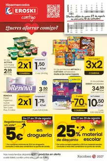 Catálogo Eroski en Salvaterra de Miño | Queres aforrar conmigo? | 2026-08-27T00:00:00.000Z - 2026-09-16T00:00:00.000Z