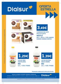 Catálogo Dialsur Cash & Carry en Alzira | Oferta Estrella | 2026-08-31T00:00:00.000Z - 2026-09-20T00:00:00.000Z