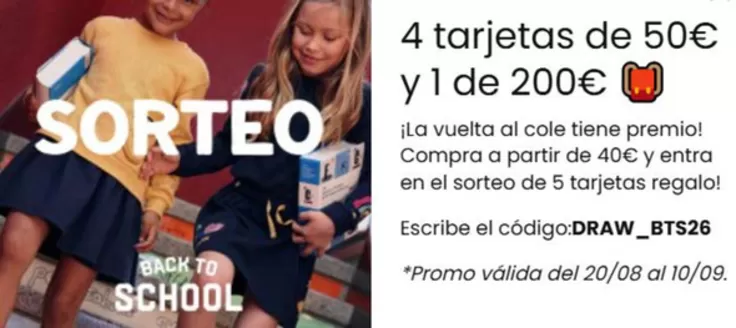 Catálogo Boboli | 4 tarjetas de 50€ y 1 de 200€ | 2026-08-31T00:00:00.000Z - 2026-09-10T00:00:00.000Z