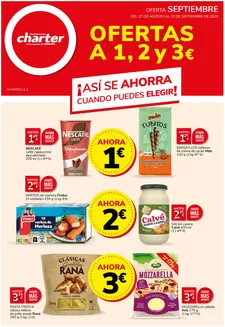 Catálogo Supermercados Charter en Castellón de la Plana | Ofertas A 1, 2 Y 3€ | 2026-09-01T00:00:00.000Z - 2026-09-23T00:00:00.000Z