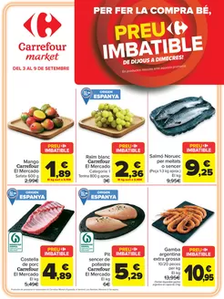 Catálogo Carrefour Market | Preu Imbatible | 2026-09-03T00:00:00.000Z - 2026-09-09T00:00:00.000Z