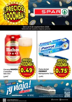 Catálogo SPAR en Sóller | Del 3 Al 9 De Septiembre 2026 | 2026-09-03T00:00:00.000Z - 2026-09-09T00:00:00.000Z