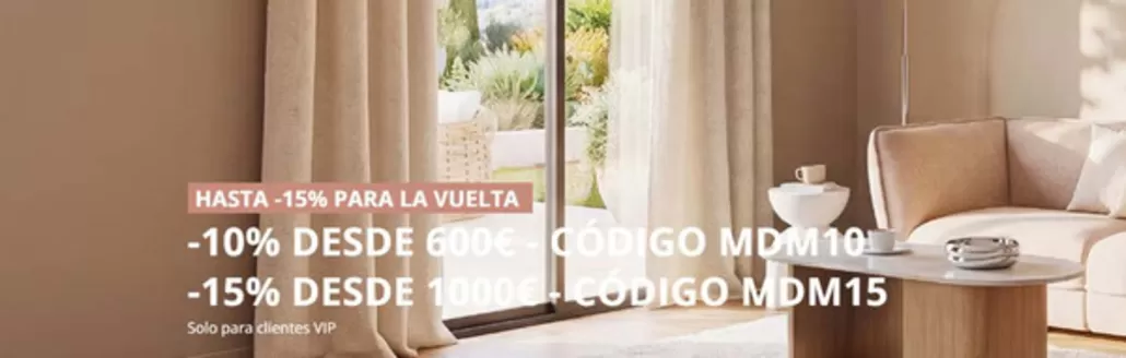 Catálogo Maisons du Monde | Hasta -15% Para La Vuelta | 2026-09-02T00:00:00.000Z - 2026-09-15T00:00:00.000Z