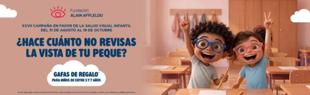 Catálogo Alain Afflelou | Gafas De Regalo Para Niños De Entre 5 Y 7 Años | 2026-09-04T00:00:00.000Z - 2026-10-18T00:00:00.000Z