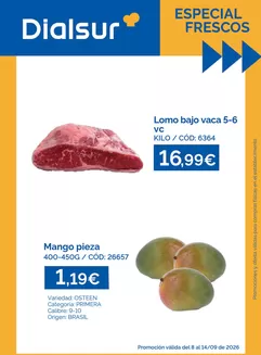 Catálogo Dialsur Cash & Carry | Especial Frescos | 2026-09-08T00:00:00.000Z - 2026-09-14T00:00:00.000Z