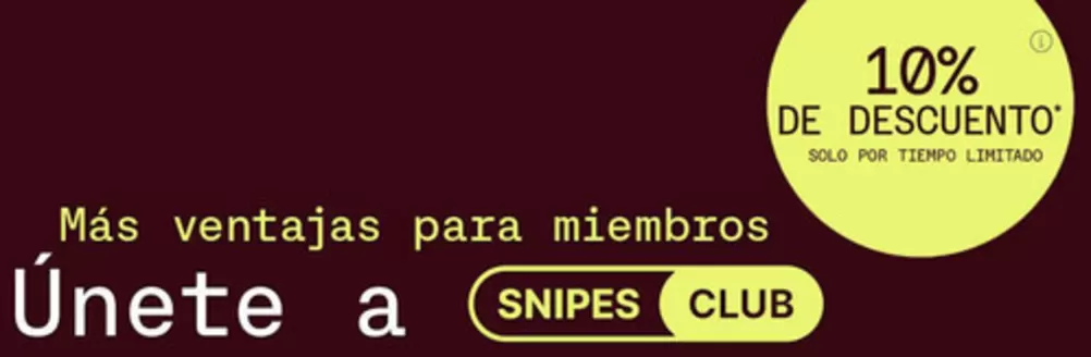 Catálogo Snipes en Barberà del Vallés | 10% De Descuento | 2026-09-08T00:00:00.000Z - 2026-09-21T00:00:00.000Z