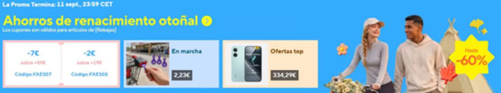 Catálogo Aliexpress en Barberà del Vallés | Ahorros de renacimiento otoñal | 2026-09-08T00:00:00.000Z - 2026-09-11T00:00:00.000Z
