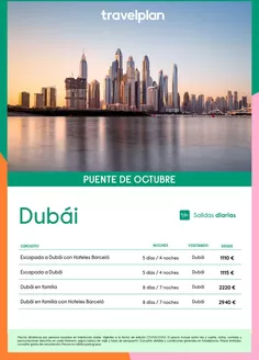 Catálogo Travelplan en Villamediana | Travelplan Dubái | 2026-09-09T00:00:00.000Z - 2026-10-31T00:00:00.000Z