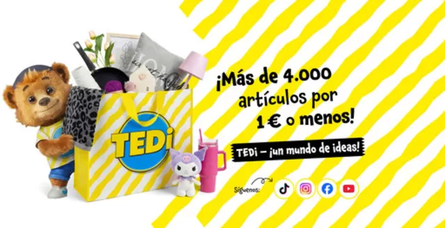 Catálogo TEDi | ¡Más de 4.000 artículos por 1 € o menos! | 2026-09-10T00:00:00.000Z - 2026-09-23T00:00:00.000Z