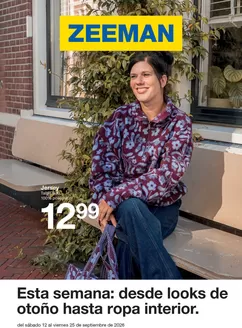 Catálogo ZEEMAN | Esta semana: desde looks de otoño hasta ropa interior. | 2026-09-14T00:00:00.000Z - 2026-09-25T00:00:00.000Z